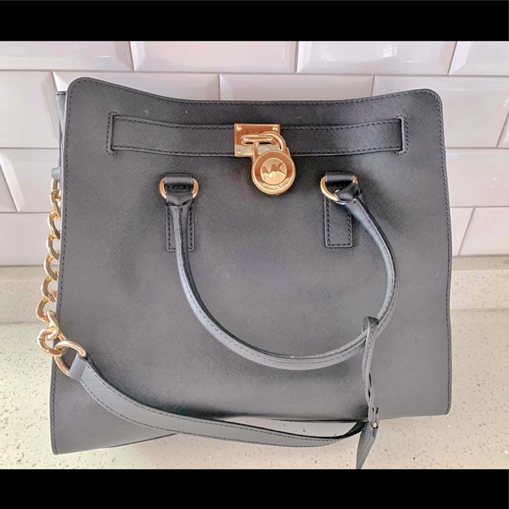 Michael Kors Large Hamilton Tote - Black